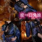 精美写真套图：咬一口兔娘的传统日本和服Cosplay展现优雅与魅力